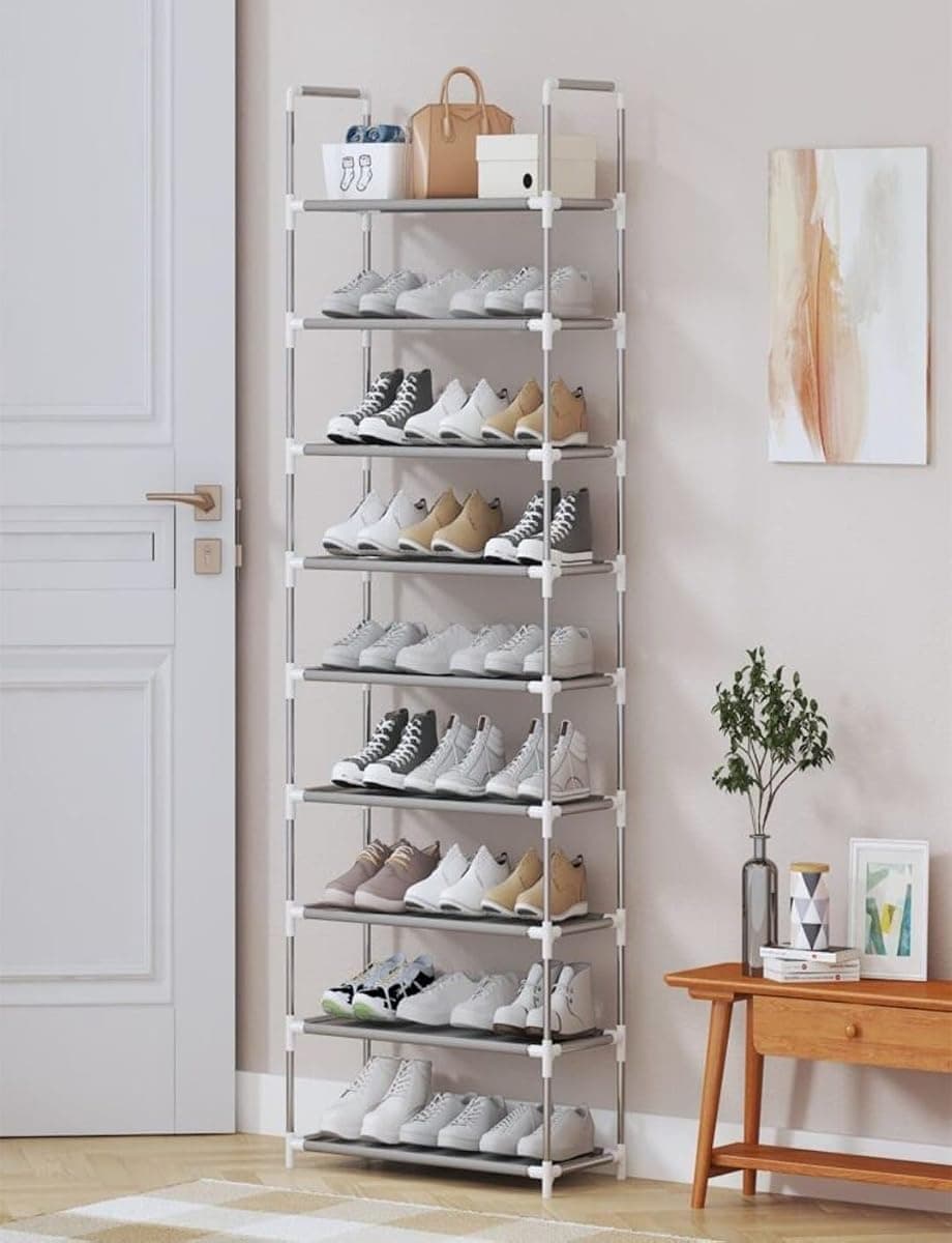 Sapateira Vertical Nicebox Aço 9 Prateleiras 27 Pares