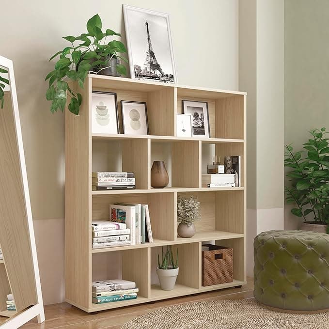 Estante Organizadora BOOK 10 Nichos Artely Naturale